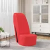 Image de vidaXL Chaise en forme de chaussure à talon haut Rouge Similicuir 248646