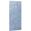 Image de vidaXL Moustiquaire Bleu blanc et argenté 100x220 cm Chenille