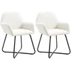 Image de vidaXL 2x Chaises de Salle à Manger Chaises à Dîner Chaises de Cuisine Chaises de Repas Chaises de Salon Maison Intérieur 249809