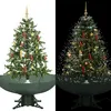 Image de vidaXL Arbre de Noël Neigeux avec Base de Parapluie Sapin de Noël Artificiel Arbre Décoration de Noël Salon Salle de Séjour 284333