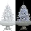 Image de vidaXL Arbre de Noël Neigeux avec Base de Parapluie Sapin de Noël Artificiel Arbre Décoration de Noël Salon Salle de Séjour 284334