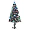 Image de vidaXL Arbre de Noël Pré-éclairé avec Support Sapin de Noël avec LED Décoration de Vacances Ornement de Fête Intérieur 284297