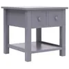 Image de vidaXL Table dappoint Gris 40x40x40 cm Bois de Paulownia