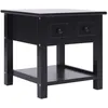 Image de vidaXL Table dappoint Noir 40x40x40 cm Bois de Paulownia