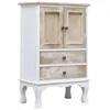 Image de Armoire Ã Tiroirs Blanc 50 X 30 X 80 Cm Bois en occasion ou reconditionné