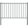 Image de vidaXL Panneau de clôture avec poteaux en acier thermolaqué 181 x 075 m Anthracite 145212