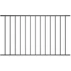Image de vidaXL Panneau de clôture en acier thermolaqué 17 x 125 m noir 145220
