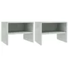 Image de vidaXL 2 pcs Tables de chevet Gris béton 40 x 30 x 30 cm Aggloméré