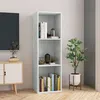 Image de Bibliothèque - VidaXL - Gris béton - 3 étagères - 36 x 30 x 114 cm - Meuble polyvalent