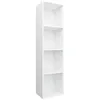 Image de VidaXL Bibliothèque/Meuble TV Blanc 36 x 30 x 143 cm Aggloméré