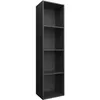 Image de VidaXL Bibliothèque/Meuble TV Noir 36 x 30 x 143 cm Aggloméré