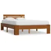 Image de vidaXL Cadre de lit Marron miel Bois de pin massif 140 x 200 cm