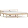 Image de vidaXL Cadre de lit Bois de pin massif 160 x 200 cm