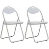 Image de vidaXL 2x Chaises Pliantes de Salle à Manger Chaises à Dîner Chaises de Cuisine Chaises de Repas Chaises de Salon Maison 284408
