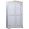 Image de vidaXL Garde-robe avec 2 portes Gamme Corona pin mexicain Gris 282619