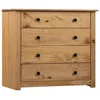 Image de Armoire latérale - vidaXL - Pin Assortiment Panama - 4 tiroirs - Bois massif - Mat