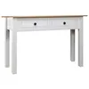 Image de vidaXL Table console Blanc 110x40x72 cm Pin solide Gamme Panama 282681