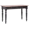 Image de vidaXL Bureau avec 3 tiroirs 117x57x75 cm Bois dacajou massif