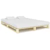 Image de vidaXL Cadre de lit de palette sans matelas 160x200 cm bois massif pin 285238