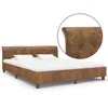 Image de vidaXL Cadre de lit sans matelas marron similicuir daim 160x200 cm 284892