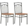 Image de vidaXL 2x Chaises de Salle à Manger Chaises à Dîner Chaises de Repas Meuble de Cuisine Chaises de Cuisine Chaises à Manger 281399