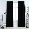 Image de Rideau occultant - vidaXL - Velours - Noir - 140x225 cm - Lavable en machine