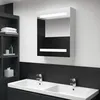 Image de vidaXL Armoire de Salle de Bain à Miroir LED Armoire à LED Murale Armoire de Rangement Chambre à Coucher Maison Intérieur 285115