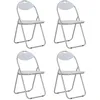 Image de vidaXL 4x Chaises Pliantes de Salle à Manger Chaises à Dîner Chaises de Cuisine Chaises de Repas Chaises de Salon Maison 278595