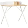 Image de vidaXL Bureau Blanc et naturel 80x50x84 cm 20273