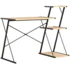 Image de Bureau - VIDAXL - 20289 - Noir et chêne - 116x50x93 cm - Panneaux de particules mat