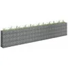 Image de vidaXL Lit Surélevé à Gabion Parterre de Fleurs Plantes Jardin Terrasse Extérieur Arrière-cour Jardinière Acier Galvanisé 145647