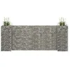 Image de vidaXL Jardinière à Gabion en H Panier de Gabion Parterre Surélevé de Fleurs Plantes Jardin Terrasse Extérieur Fil dAcier 145661