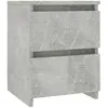 Image de vidaXL Table de chevet Gris béton 30 x 30 x 40 cm Aggloméré