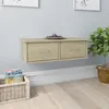 Image de vidaXL Étagère murale avec tiroirs Chêne sonoma 60x26x185cm Aggloméré