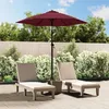 Image de vidaXL Parasol Extérieur Parasol de Patio Parasol de Terrasse Parasol de Jardin Pare-soleil Arrière-cour Bordeaux 200x224 cm 47208