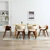 Image de vidaXL 6x Bois Courbé Chaises de Salle à Manger Chaises à Dîner Chaises de Repas Chaises de Cuisine Chaises de Salon Maison 278726