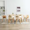 Image de vidaXL 6x Bois Courbé Chaises de Salle à Manger Chaises à Dîner Chaises de Repas Chaises de Cuisine Siège de Salon Chaises 278732