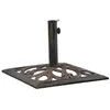 Image de vidaXL Socle de parasol Bronze 12 kg 49 cm Fonte 47868
