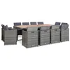 Image de vidaXL Mobilier à Dîner dExtérieur 13 pcs et Coussins Ensemble de Salle à Manger de Jardin Table et Chaises Patio Terrasse 46383