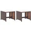 Image de vidaXL Lot de 2 Tabourets de Jardin avec Coussins Chaise de Pub Siège de Terrasse Meuble de Bistrot Patio Extérieur 46417
