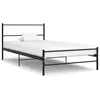 Image de vidaXL Cadre de lit sans matelas noir métal 100x200 cm 284689