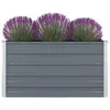 Image de vidaXL Jardinière Bac à Plante Pot à Fleurs Bac à Fleurs Légumes Herbes Véranda Jardin Patio Extérieur 100x100x45 cm Acier 47022