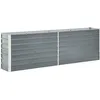 Image de vidaXL Lit surélevé de jardin Acier galvanisé 240x40x77 cm Gris