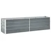 Image de vidaXL Lit surélevé de jardin Acier galvanisé 240x40x45 cm Gris