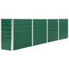 Image de vidaXL Jardinière 320x40x77 cm Acier galvanisé Vert