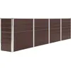 Image de vidaXL Jardinière 320x40x77 cm Acier galvanisé Marron