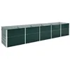 Image de vidaXL Lit surélevé de jardin Acier galvanisé 400x80x45 cm Vert