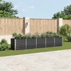 Image de vidaXL Lit surélevé de jardin Acier galvanisé 400x80x77 cm Anthracite 47063