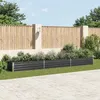 Image de vidaXL Lit surélevé de jardin Acier galvanisé 480x80x45 cm Anthracite 47067
