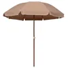 Image de vidaXL Parasol de Jardin avec Mât en Acier Pare-soleil de Patio Abri de Soleil Parasol de Terrasse Arrière-cour 47802